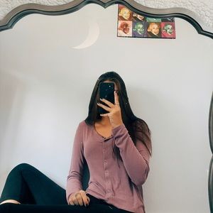 American eagle soft&sexy long sleeve w buttons